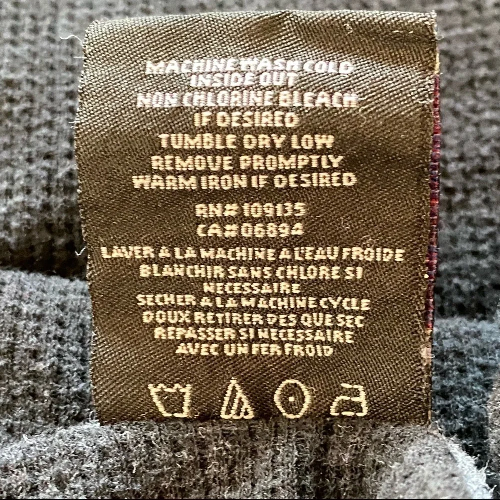 Unk NBA Atlanta Hawks Basketball Club Waffle Weave Long-sleeve Shirt Black Small - Picture 8 of 8